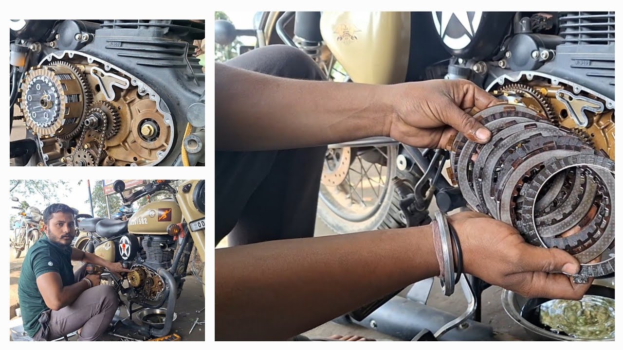 Royal Enfield Classic Reborn # Clutch plate change and clutch assembly  # Royal Enfield #