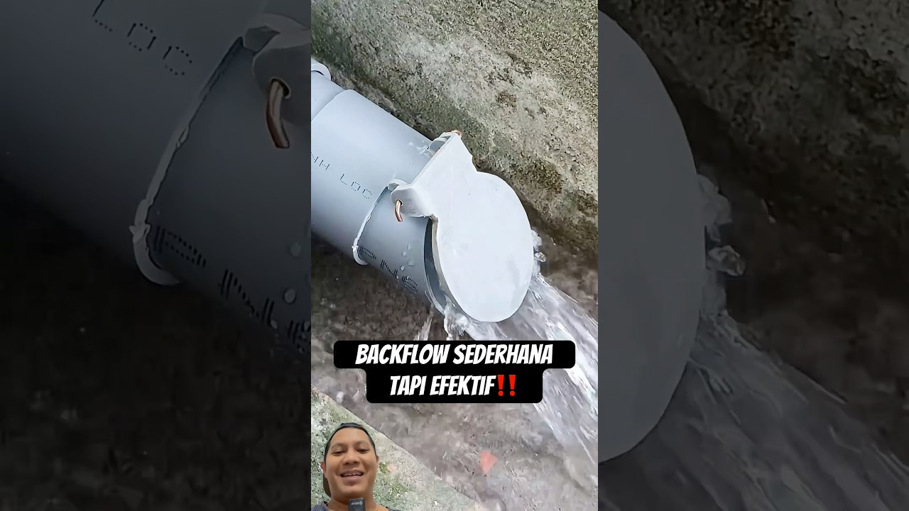 Cara mudah buat dan pasang backflow saluran plumbing #shorts #diy #backflow #construction