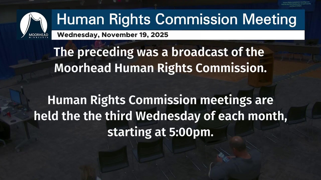 City of Moorhead - Human Rights Commission Meeting Nov 19, 2025