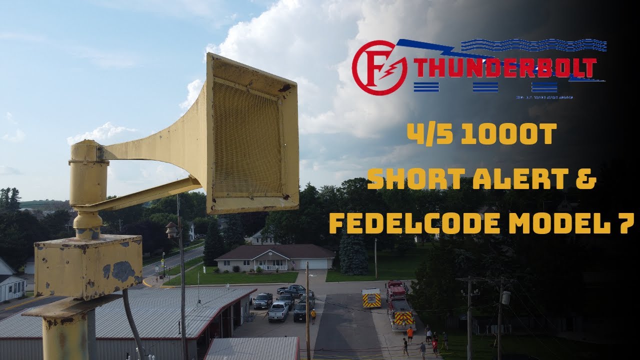FS&S 4/5 Thunderbolt 1000T & Fedelcode Model 7 |Short Alert| (Earlville IA)