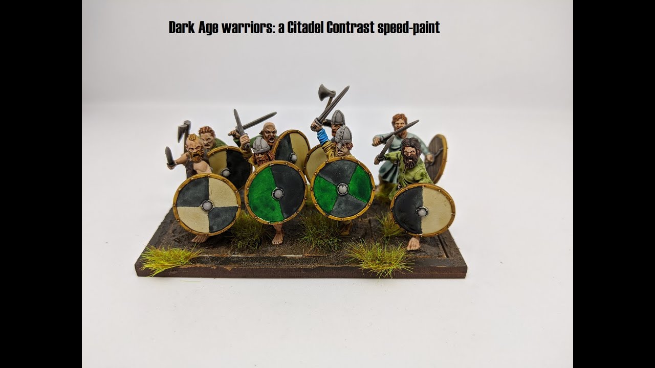 Dark Age warriors: a Citadel Contrast speed-paint