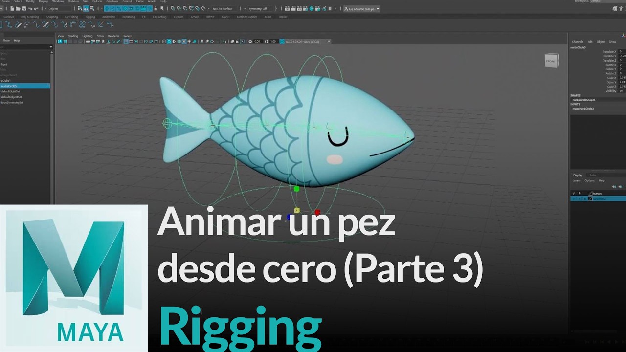 Rigging - Parte 3 de 4 - Animar un Pez desde cero