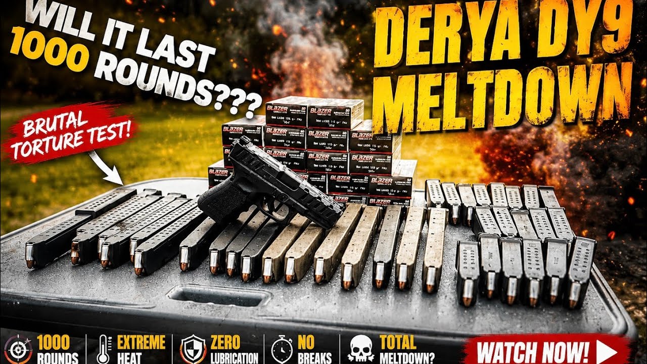 Derya DY9 torture test and MELTDOWN!! This is the new island slide with ported barrel.