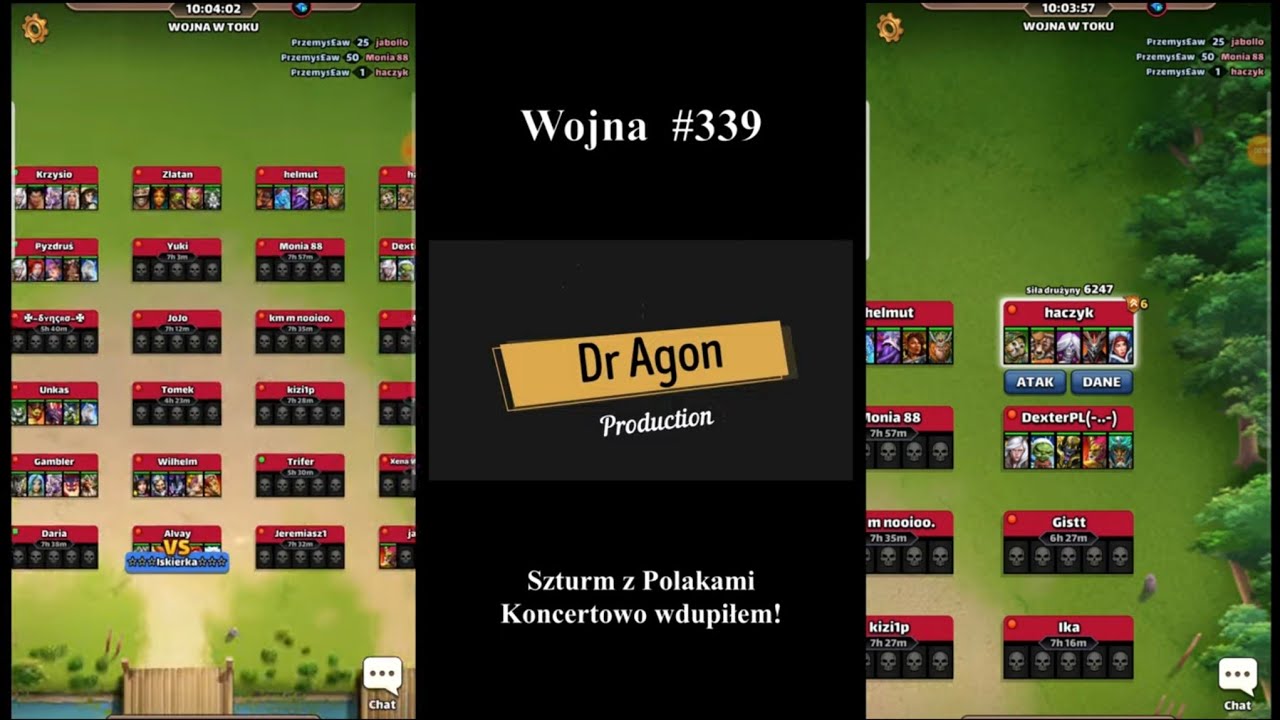 Wojna #339 - Koncertowo wdupiłem na szturmie z Polakami :-) - Empires & Puzzles by Dr Agon