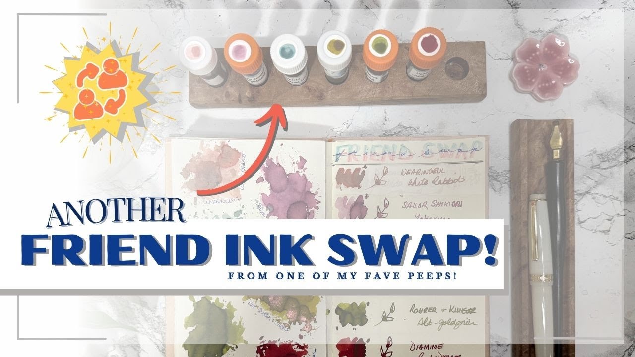 Friend Ink Swatching I’ve Been Dying To Get To | ink Swap with Karyna