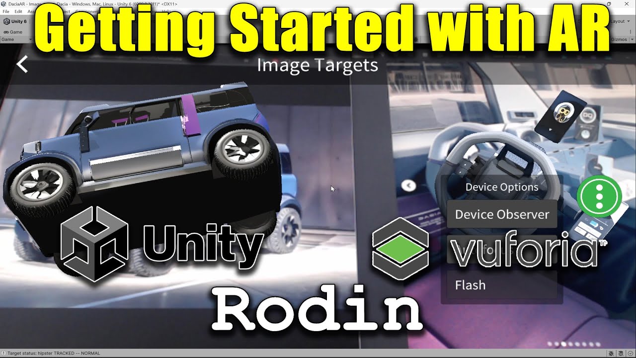 Пошаговое создание дополненной реальности в Unity с использованием Vuforia и Rodin3D #unity #допо...
