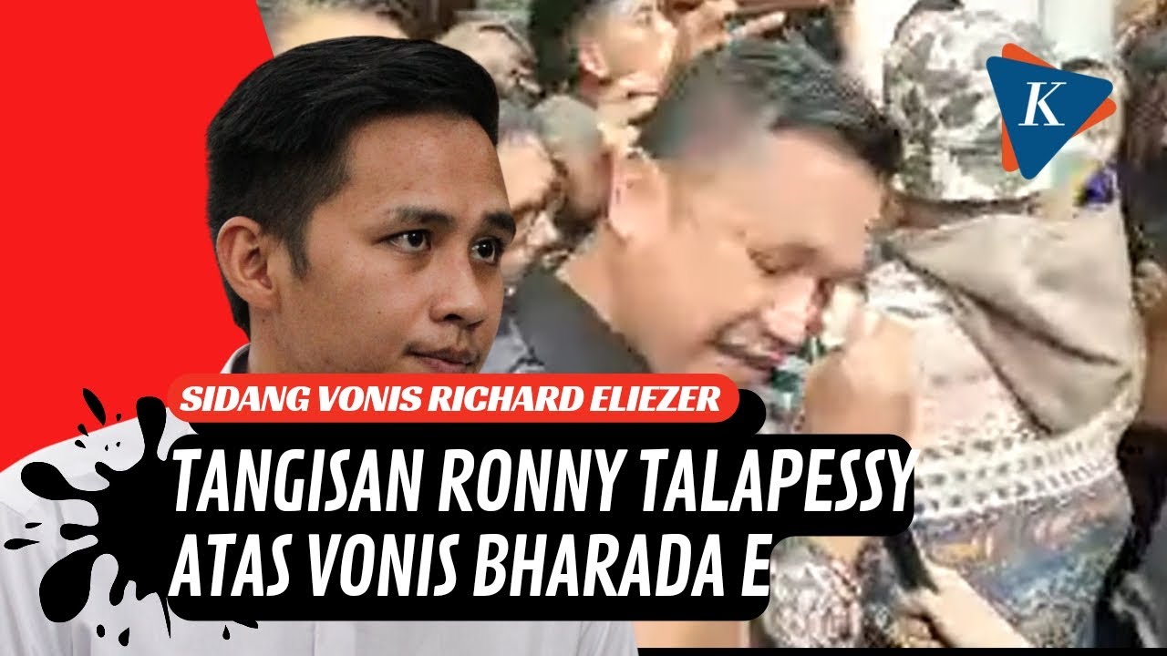 Tangis Haru Ronny Talapessy Pecah Usai Bharada E Divonis 1 Tahun 6 Bulan