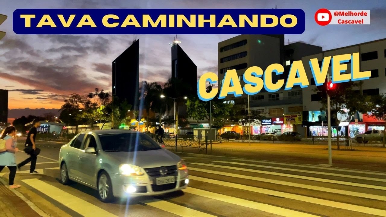 [ CAMINHADA ]  CAMINHANDO POR CASCAVEL 01 - CATEDRAL E CENTRO DA CIDADE - Melhor de Cascavel