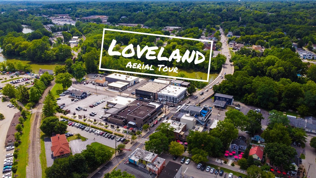 Tour of Loveland, Ohio (Aerial Footage)