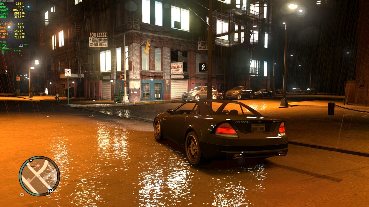 GTA 4 RTX Remix Path Tracing on Nvidia GTX Gpu