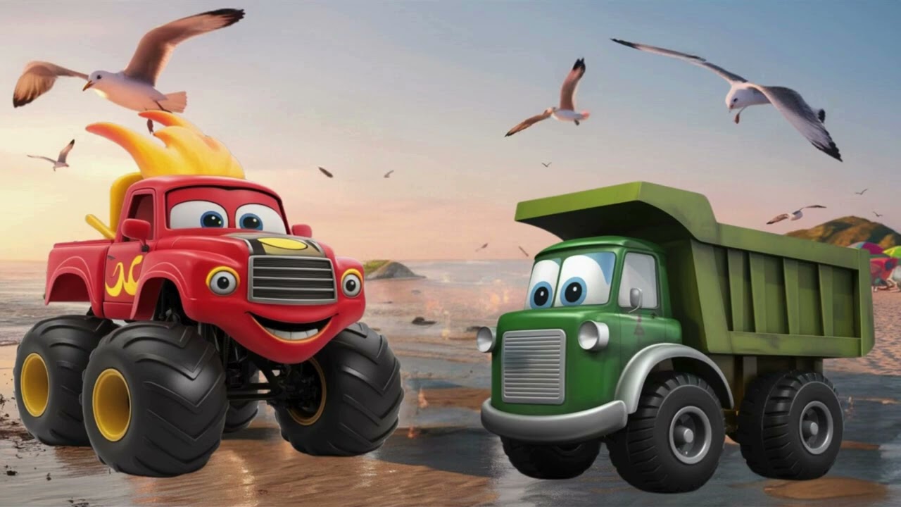 MONSTER TRUCK BLAZE I KIDS BEDTIME STORIES I ALL EPISODES OF BLAZE COMPILATION