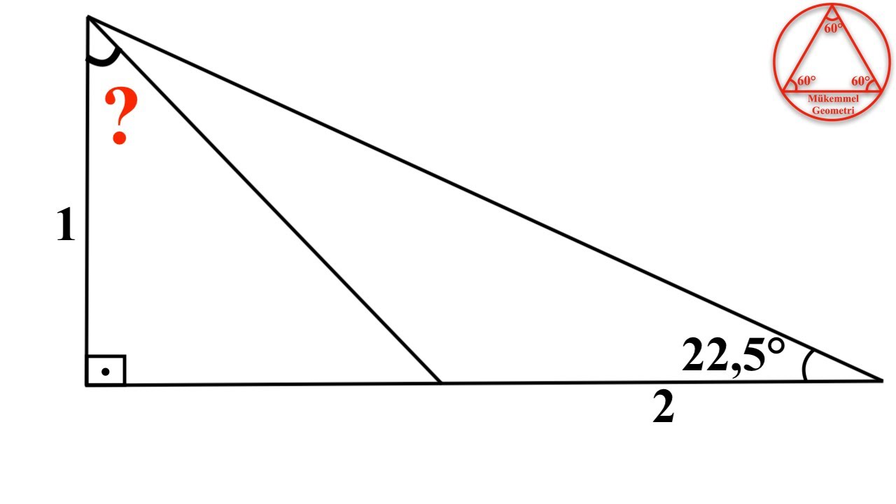 Çok Güzel bir Geometri Zeka Sorusu ve Ezber Kullanmadan Çözüm