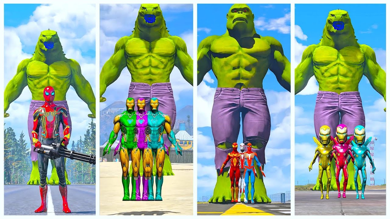 SUPERHERO MEGA BATTLE #417  MARVEL AND DC SUPERHERO BATTLE IRONMAN VS SUPERMAN VS SPIDERMAN VS HULK