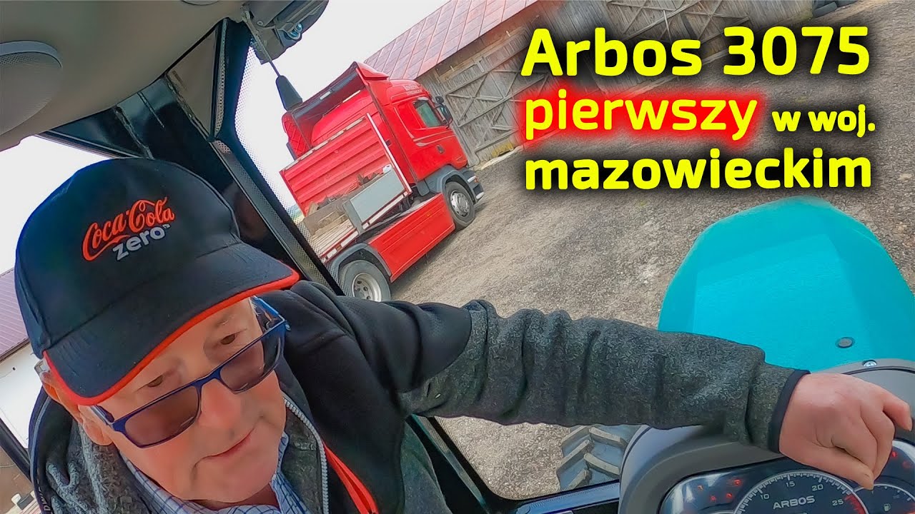 Artur dostarcza ciągnik Arbos 3075 👉 Rolnik z  Karlusina w gm. Sokołów Podlaski [Korbanek]