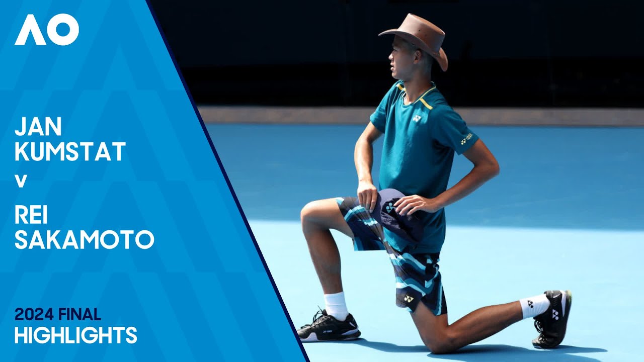 Jan Kumstat v Rei Sakamoto | Australian Open 2024 Junior Boys Final
