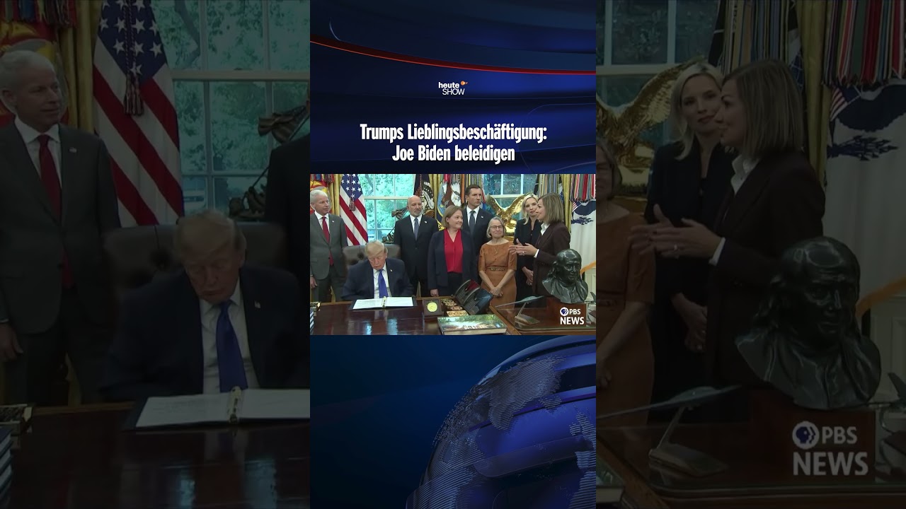 Trumps Lieblingsbesch&auml;ftigung: Joe Biden beleidigen | heute-show #shorts
