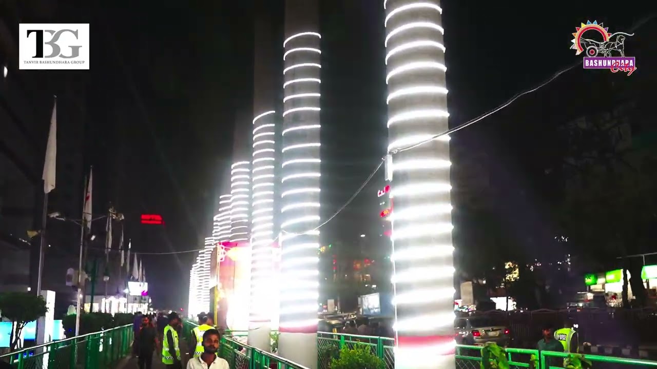 Bashundhara City Shopping Mall Night View Lighting 2026
