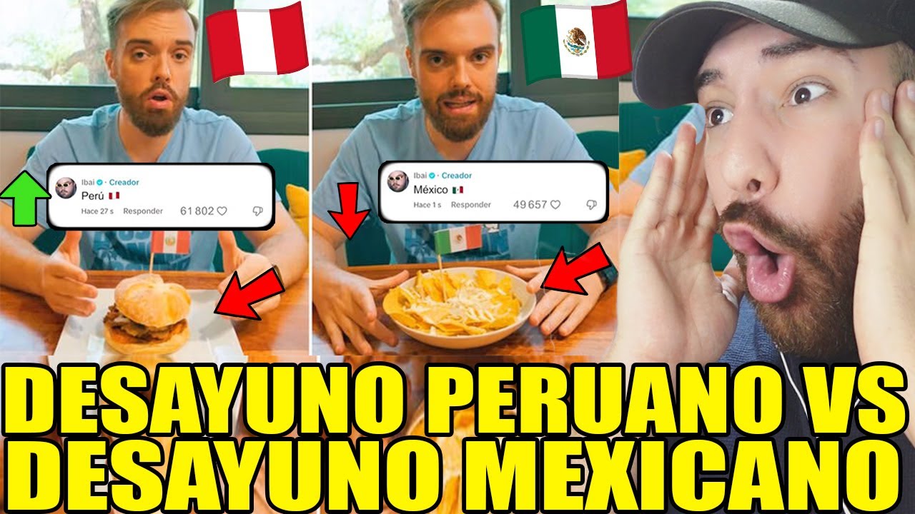 DESAYUNO PERUANO VS DESAYUNO MEXICANO la competición MUNDIAL de IBAI LLANOS streamer ESPAÑOL!!