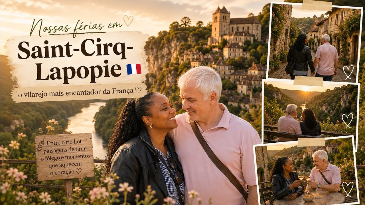 Descobrimos uma vila escondida na França que parece um conto de fadas Saint Cirq Lapopie 🇫🇷 