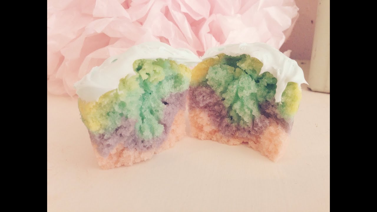Tie Dye Cupcakes