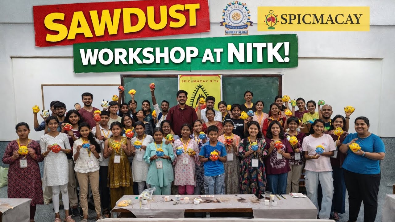 Our First Vlog at  NITK Surathkal! 🎥 | SPIC MACAY Sawdust Workshop Experience