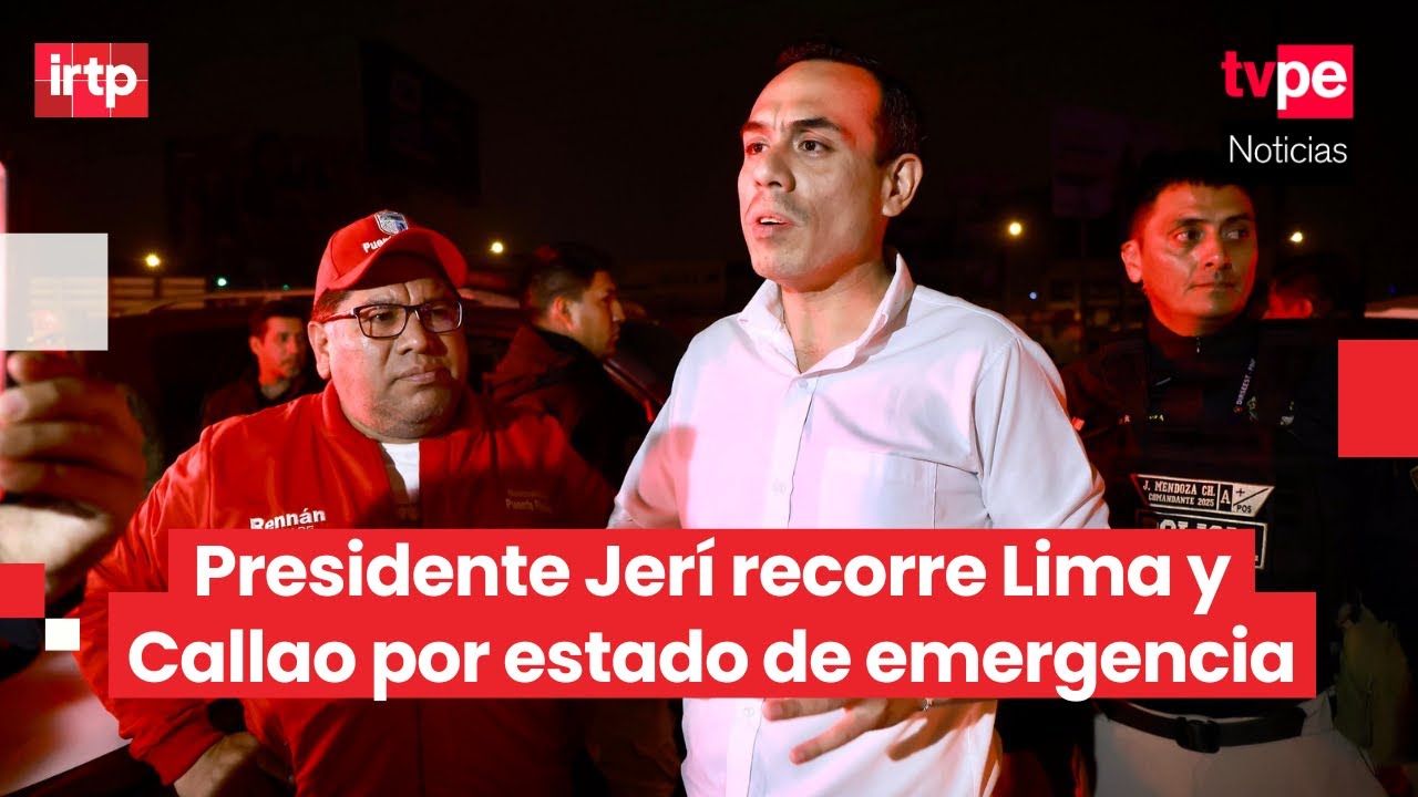 Presidente Jerí: “No habrá un día que no salgamos a patrullar mientras dure el estado de emergencia”
