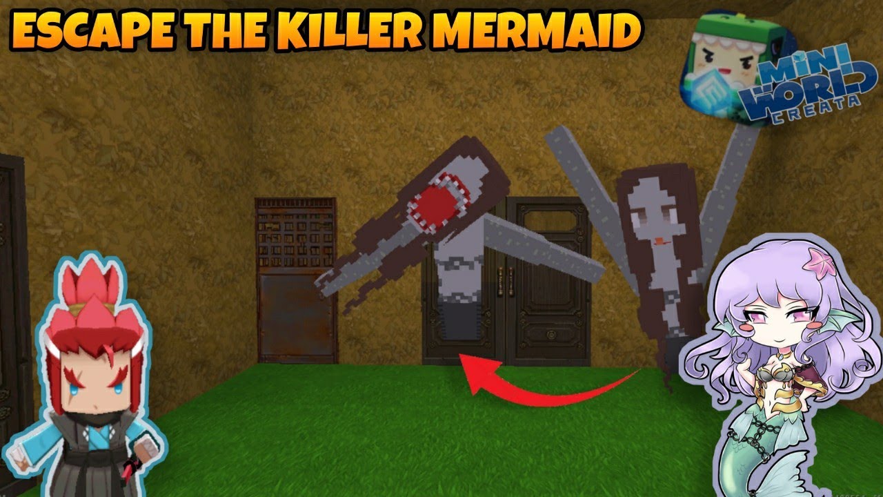 Escape the Killer Mermaid | Mini World Creata | Map Review & Gameplay