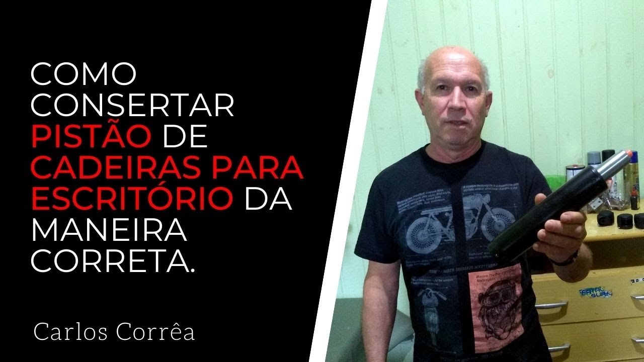 Como consertar PISTÃO de CADEIRA para ESCRITÓRIO da maneira CORRETA.