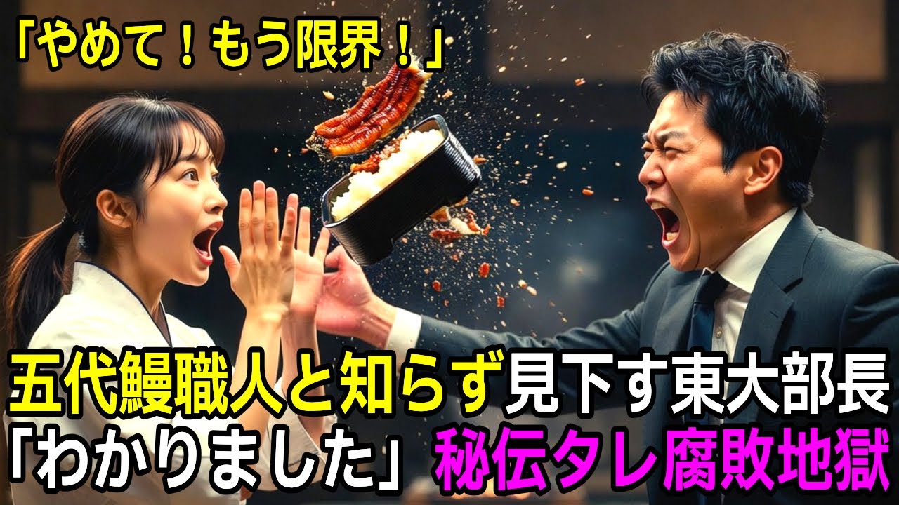 150年秘伝の鰻丼職人と知らず中卒派遣女子を見下すエリート部長→「わかりました」速攻退職、10分後にVIP試食会崩壊し全てを失うｗ