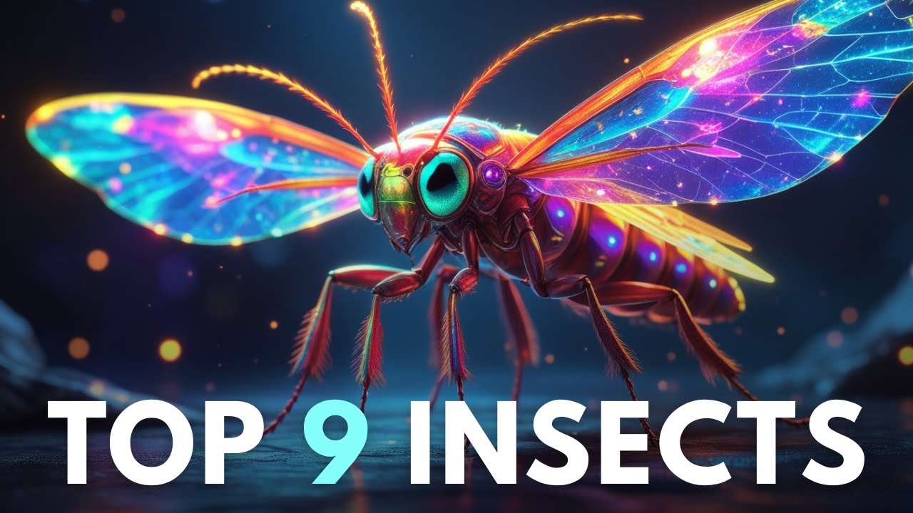 🌟 Top 9 Most Beautiful & Unique Insects on Earth! 🦋🐞 Prepare to be AMAZED!