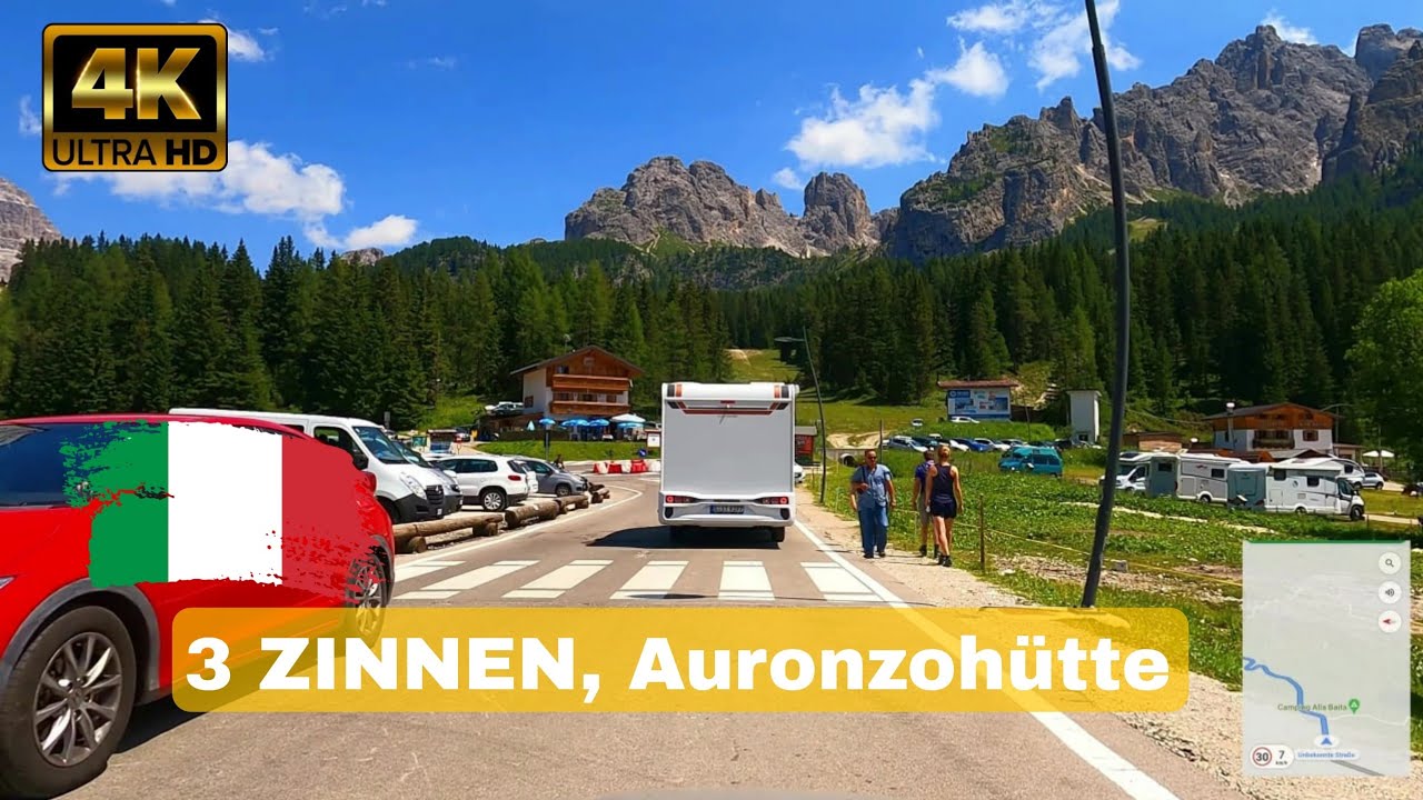 driving to 3 Cime -3 Zinnen Auronzohütte  Maps