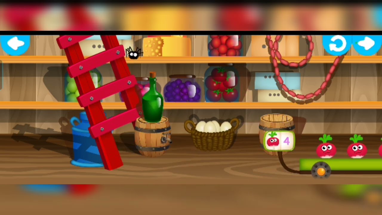 Color & Fruit Sorting Fun! 🥬🍇🍉 Easy                                Game for Toddlers  #shortsvideo 