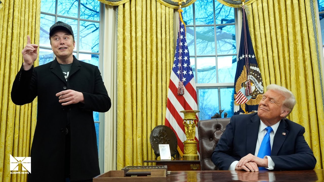 Elon Musk takes questions from inside the White House