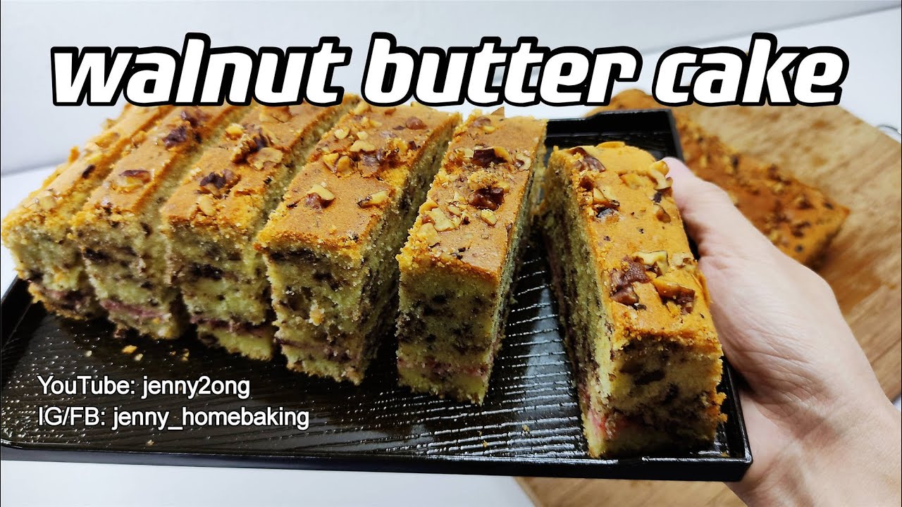Walnut Butter Cake | YouTube: jenny2ong