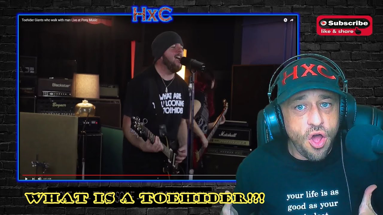 Toehider Giants who walk with man Live at Pony Music Reaction!
