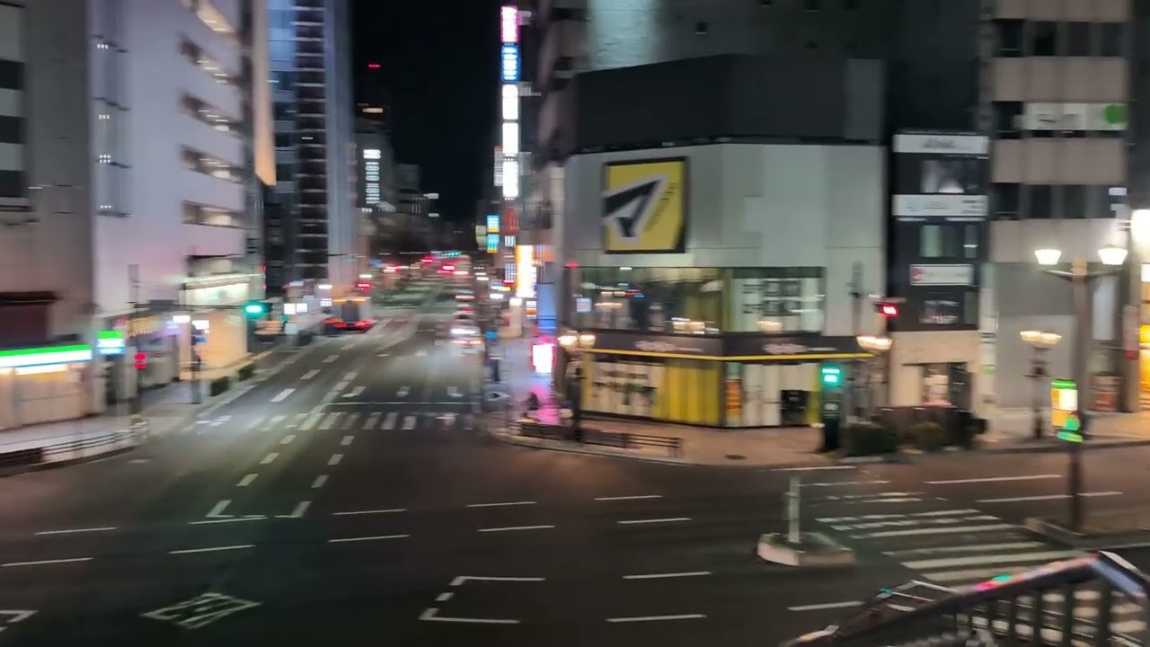 仙台駅西口　夜の様子その2