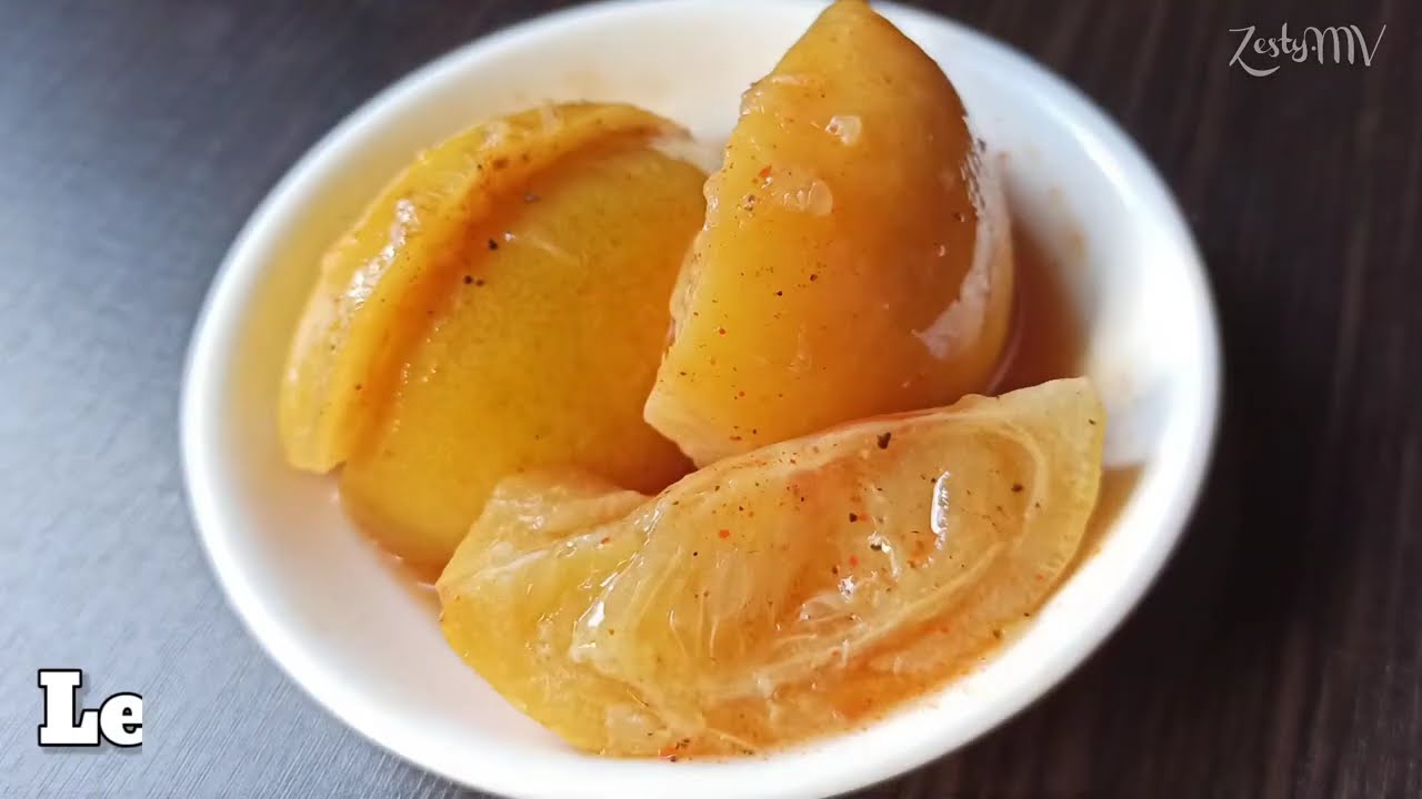 Easy homemade Lime pickle / mom's special lime pickle /  lonu lunboa