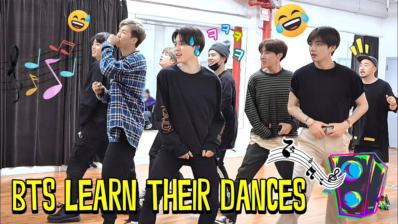 Давайте посмотрим, как BTS учатся танцевать
