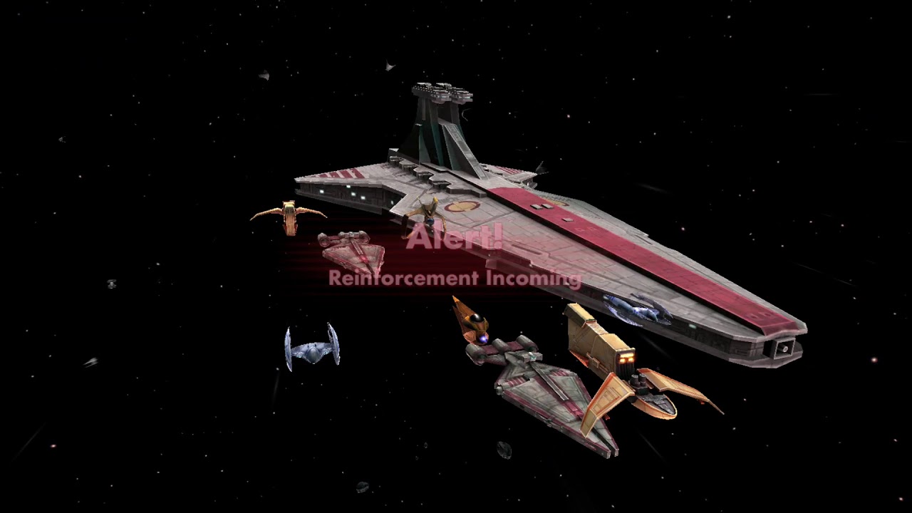 SWGOH Fleet Arena - Using 5-stars Malevolence to beat 6-stars Negotiator (Variant #2)