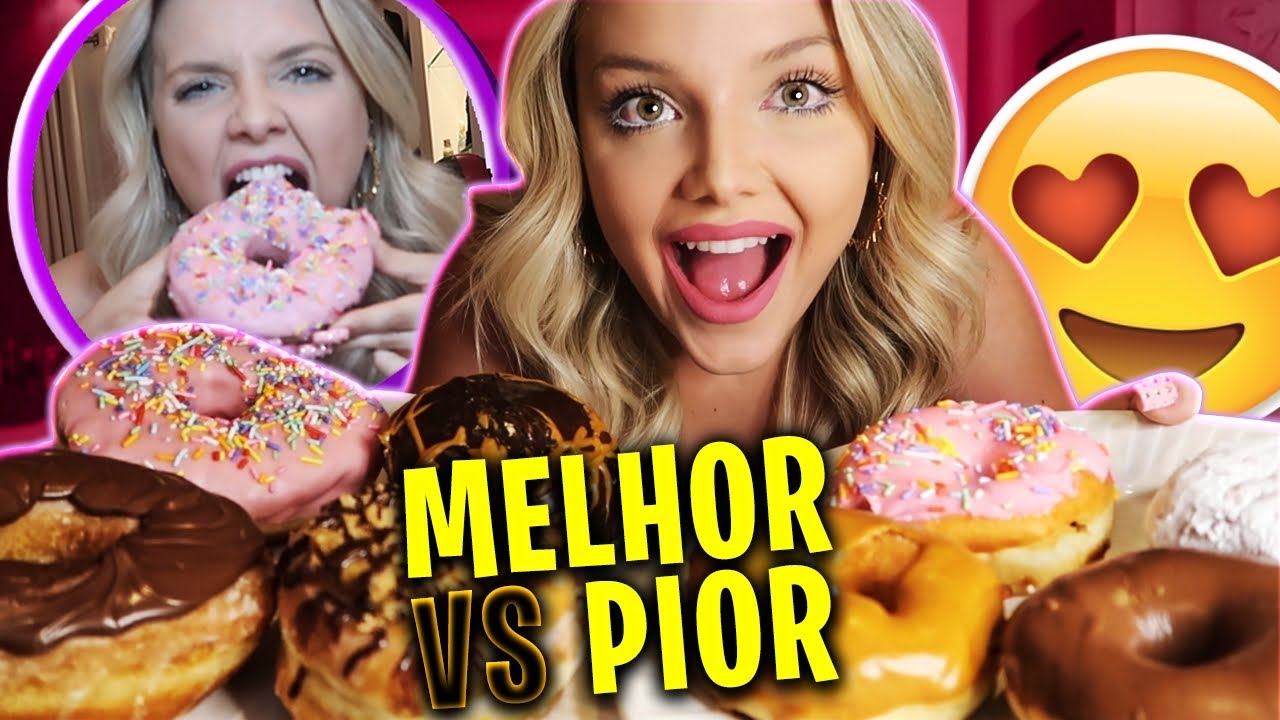 PROVEI OS DONUTS DE PIOR E MELHOR AVALIAÇÃO DO APLICATIVO