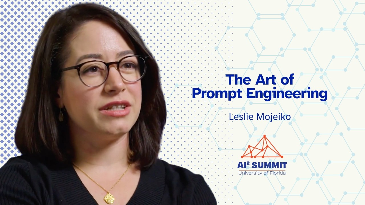 Senior Instructional Designer Leslie Mojeiko discussing prompt engineering