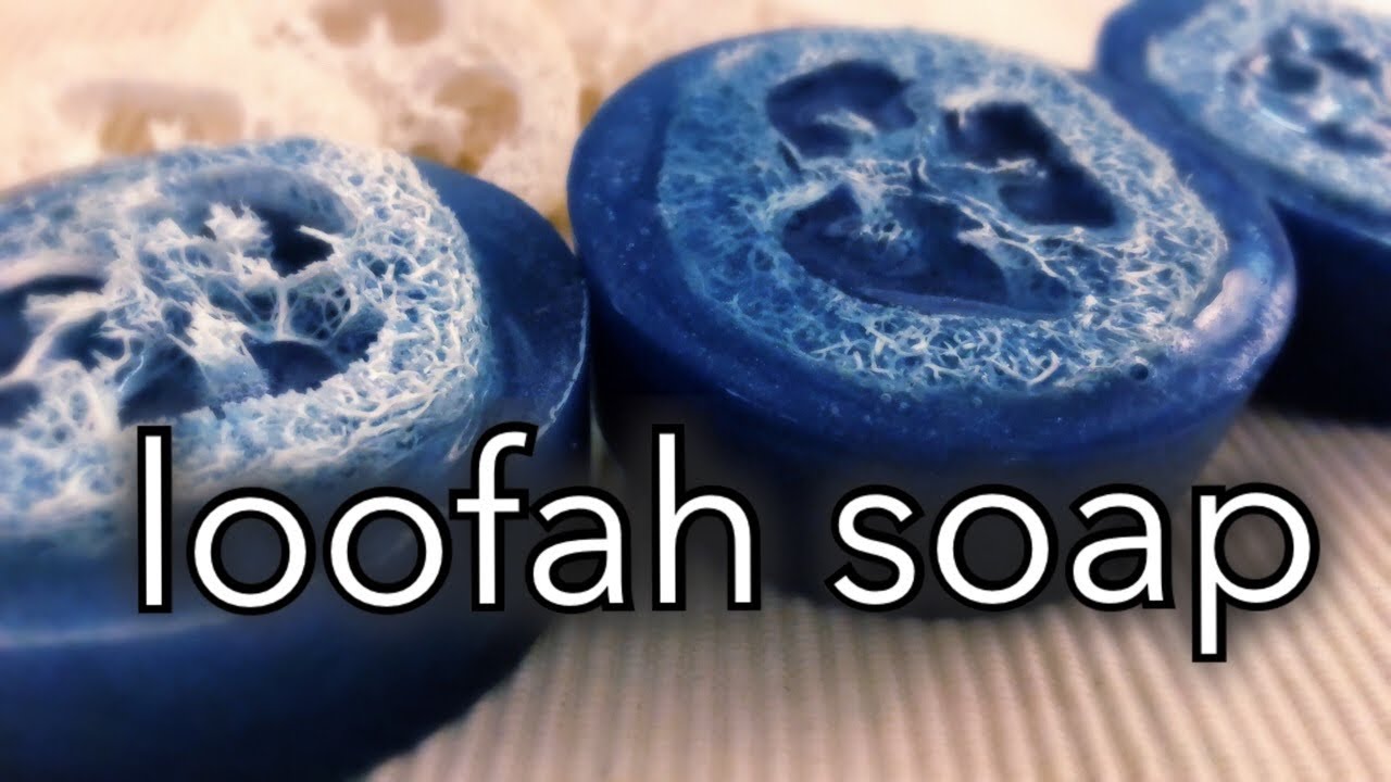 LOOFAH SOAP MAKING - easy DIY loofah soap bars for beginners