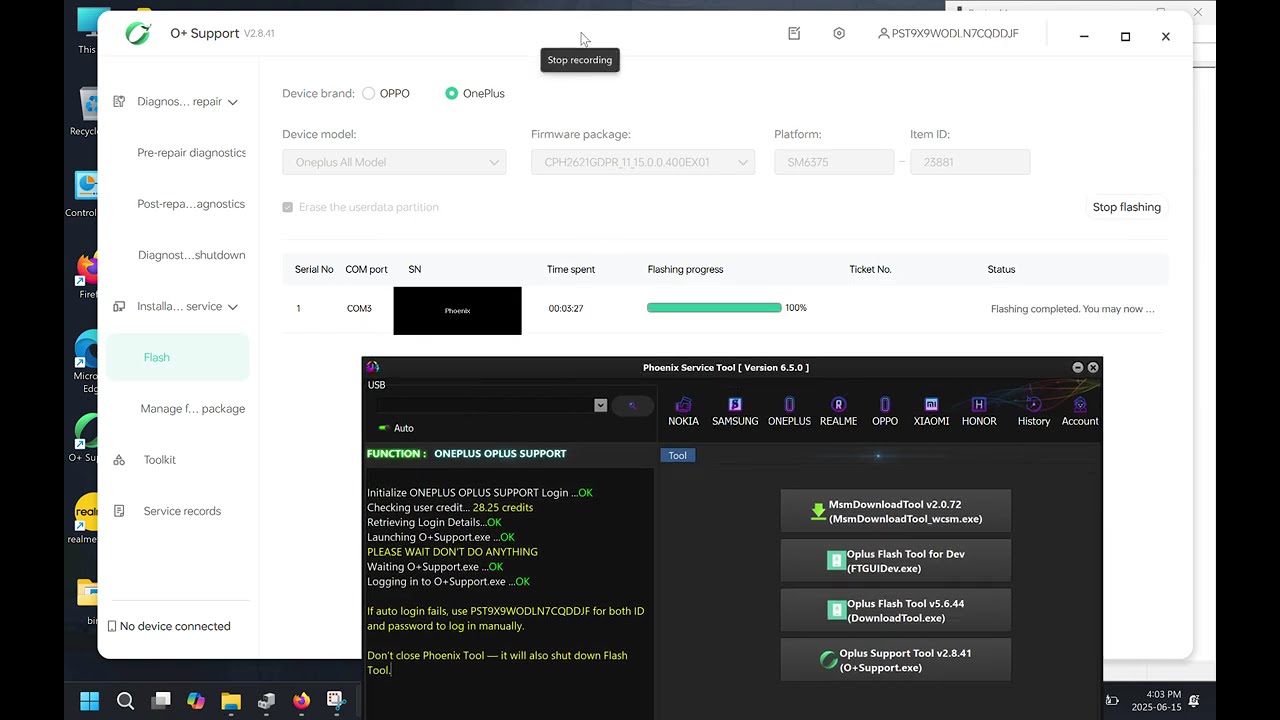 OPPO & OnePlus Flashing O+ Tool by Phoenix Service Tool