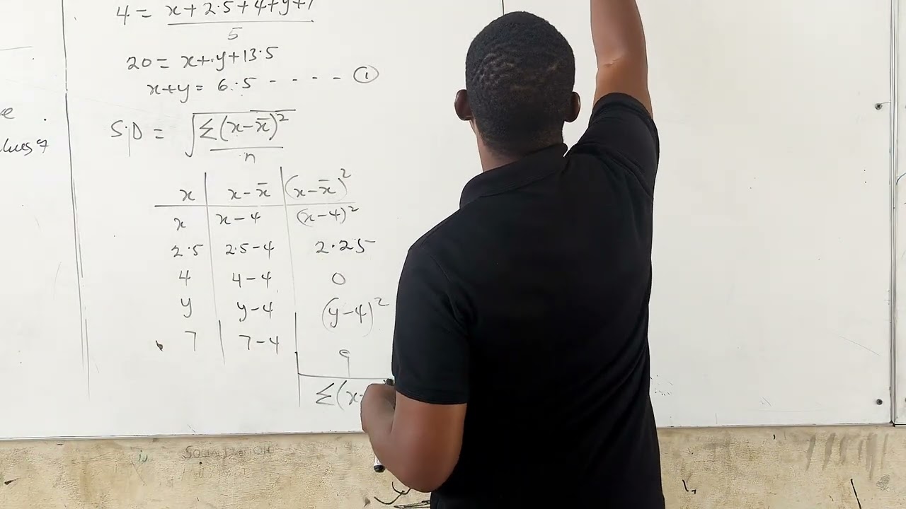 Nigeria: Wassce (SC) May-June 2025. Question 12: Statistics.