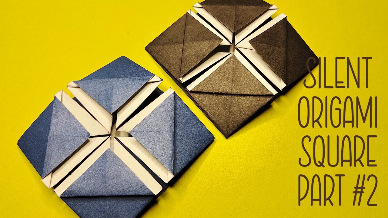Easy Origami Square Tiles Tutorial | Wall Art | Silent Origami Square Design #02 | Dee Crafts