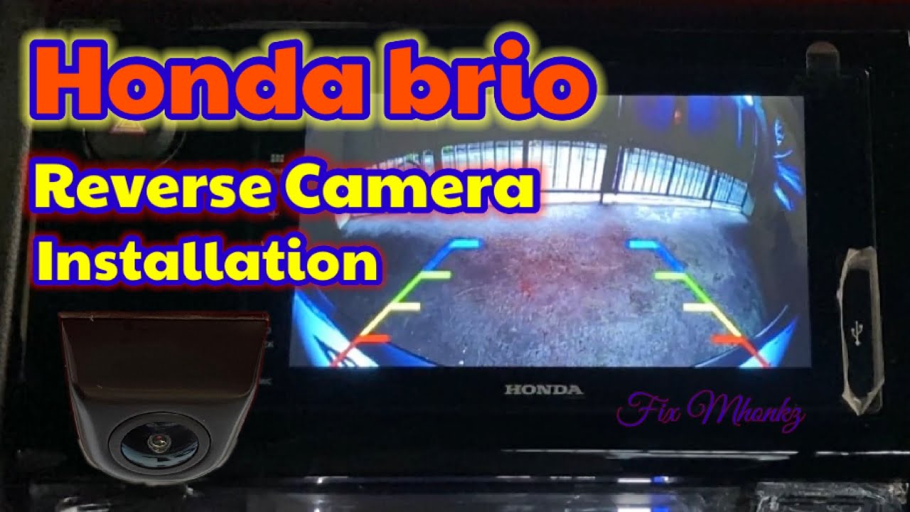 Honda Brio Reverse Camera Installation (Stock Head Unit)