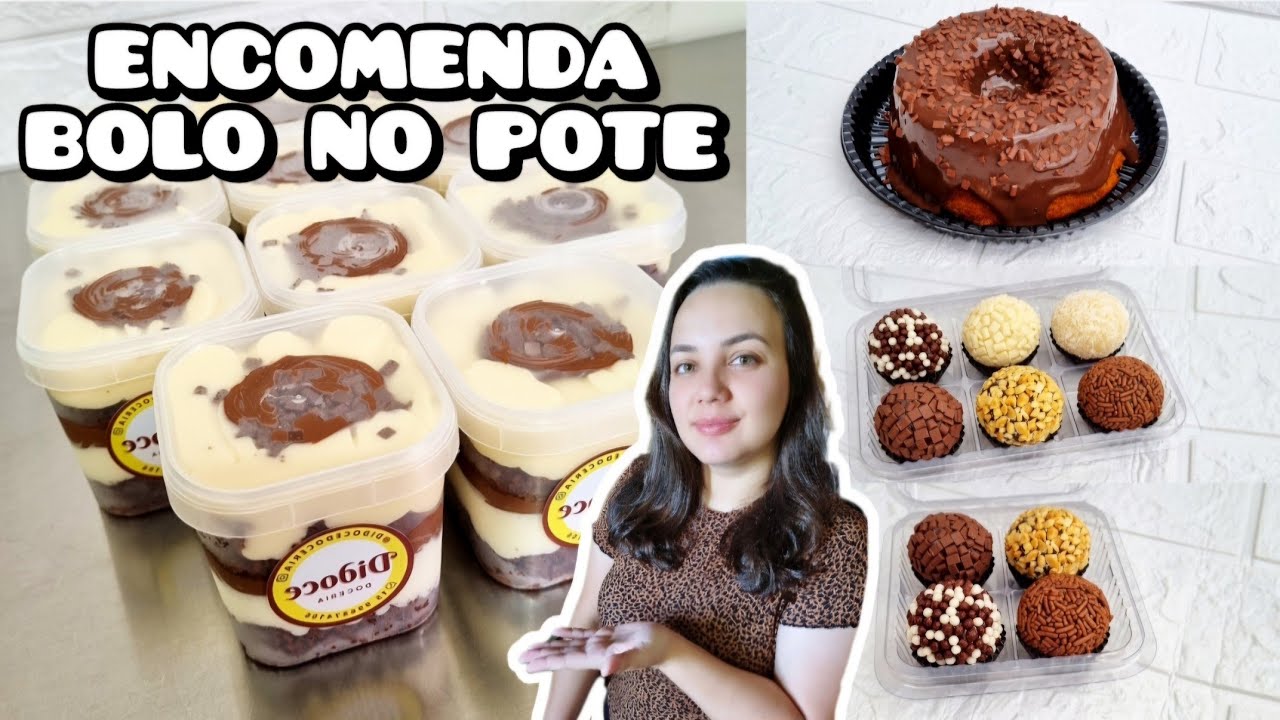 ENCOMENDA DE BOLO NO POTE + Pedidos e Produ&ccedil;&atilde;o | Rotina do Delivery