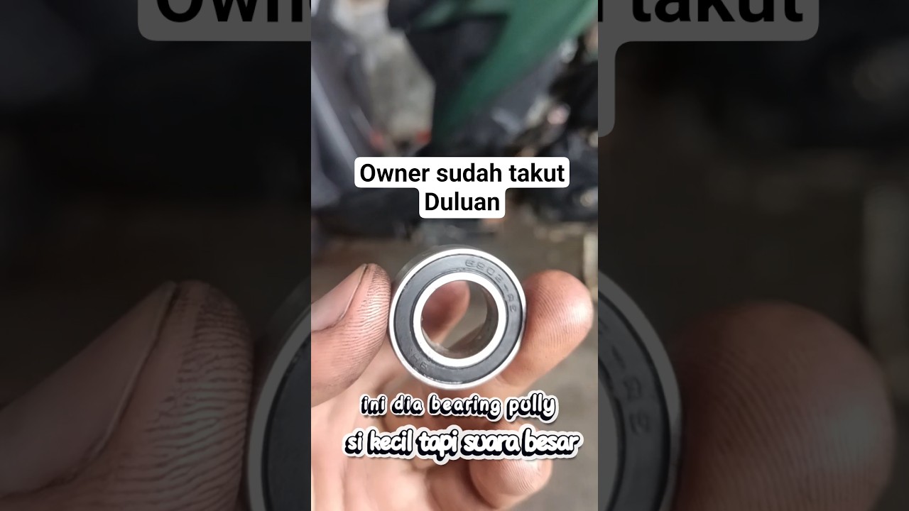 mengatasi bunyi kasar ketika roda belakang di putar 