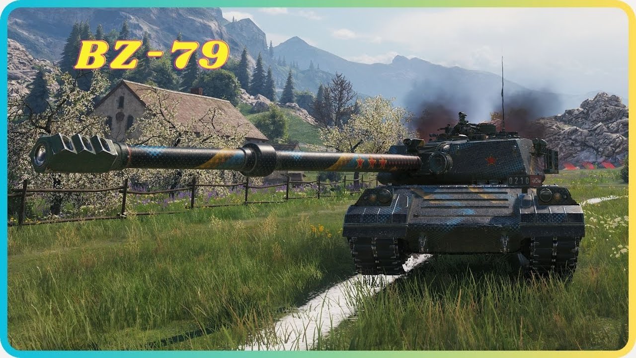 BZ-79 on God Mode — 12,000 Damage. World of Tanks Top Replays.