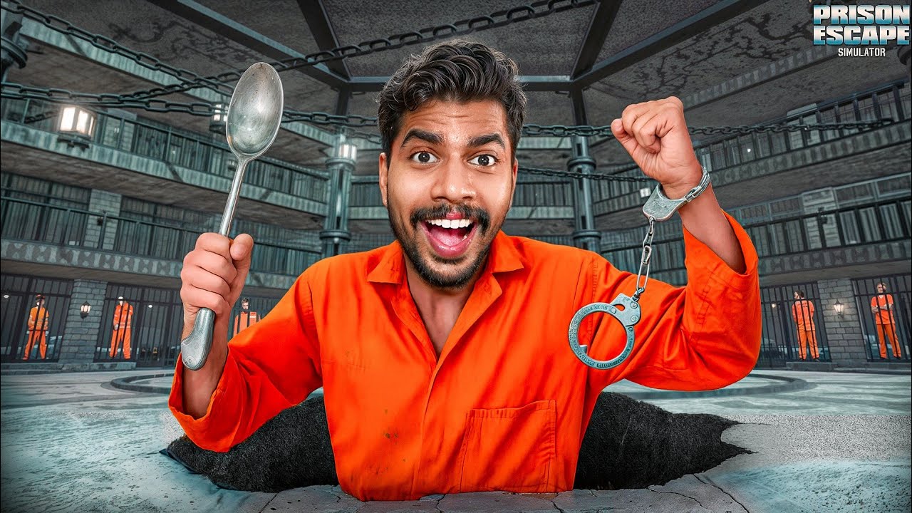 I Got Locked in a Prison With a Spoon 🥄!! Prison Escape Simulator (Part 1)